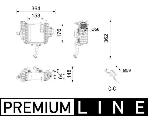 Mahle ladeluftkühler für - ladeluftkühler,