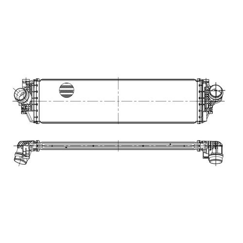 Ladeluftkühler nrf 309120 - ladeluftkühler,